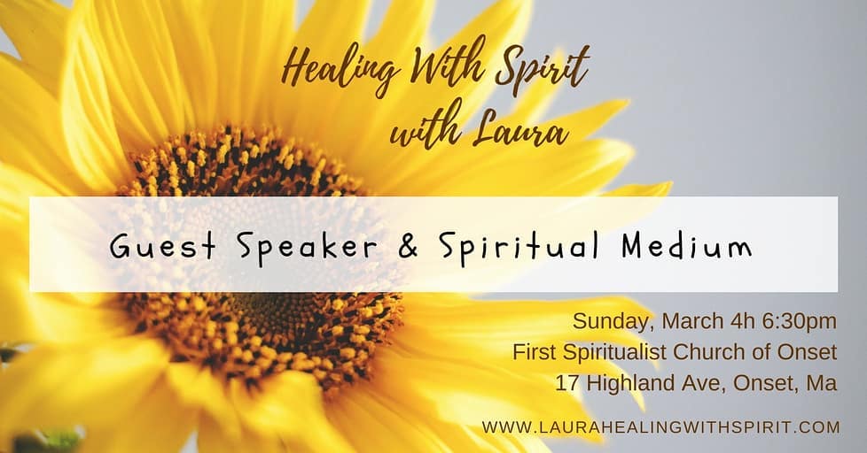 I’m looking forward to returning to serve the First Spiritualist Church of Onset THIS Sunday, 3/4 at 6:30pm for an evening of inspiration, healing, and messages. Hope you will join us