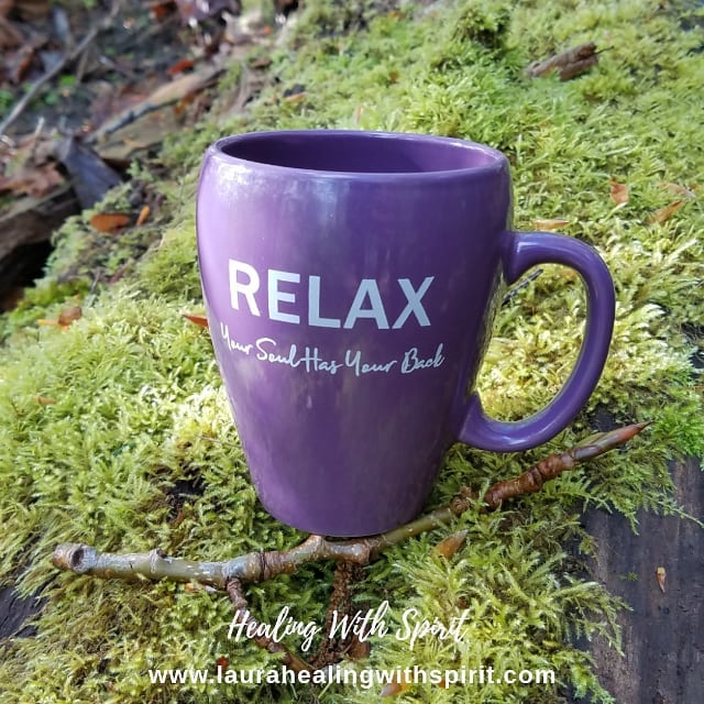 Good morning from Seattle. Today we start later with Tadao Sensei. 
So I will go into the woods to lose my mind and find my soul … and sipping my morning tea in this mug. 
Want one? 
www.laurahealingwithspirit.com